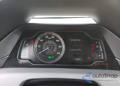 2020 Hyundai Ioniq Hybrid Blue z USA, uszkodzony, nr VIN KMHC65LC2LU219016